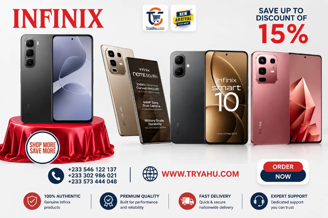 Explore Affordable Infinix Smartphones Online| Tryahu
